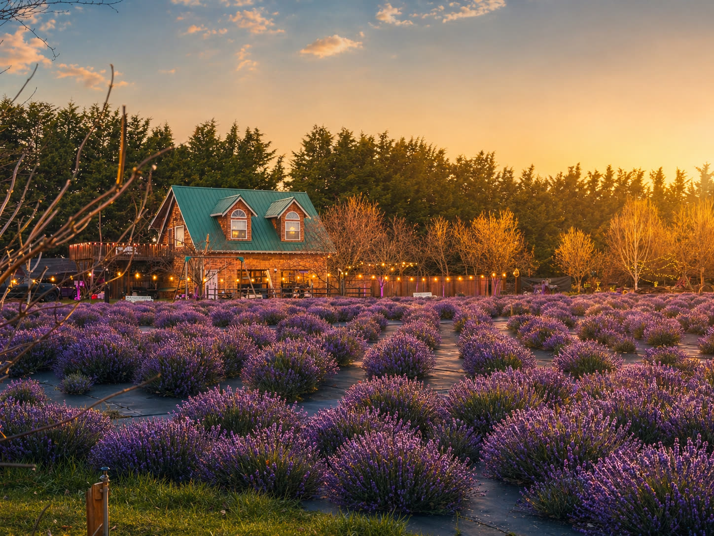 Second lavender yurt coming soon