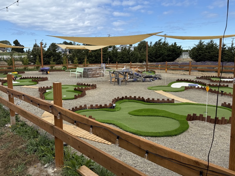 18-hole mini golf course at Lit Lavender farm
